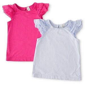 Janie and Jack | Eyelet Ruffle Sleeve Tops Bundle | Size 5